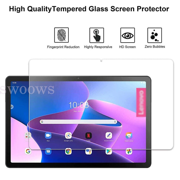 Tempered Glass Screen Protector For Lenovo Tab M10 Plus 3rd Gen 10.6" TB125FU