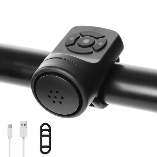 Bike Loud Horn 120Db Bicycle Handlebar Alarm Ring Bell USB Charging Cycling Kit