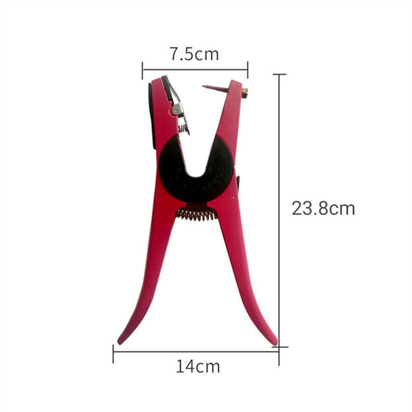 Animal Livestock Marking Tagger Cattle Ear Tag Applicator Pliers Hole Plier