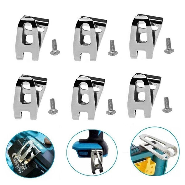 6 Set Belt Clip Hook For Makita 18V LXT Cordless Drills Impact Driver Power Tool