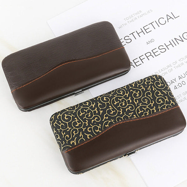 12PCS Manicure Pedicure Set Stainless Nail Clippers Kit Cuticle Grooming Case