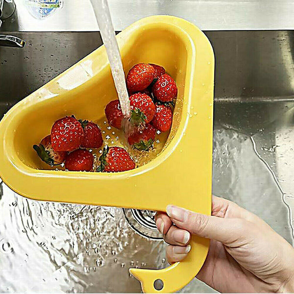 Multifunctional Corner Sink Kitchen Storage Rack Drain Basket Holder Strainer