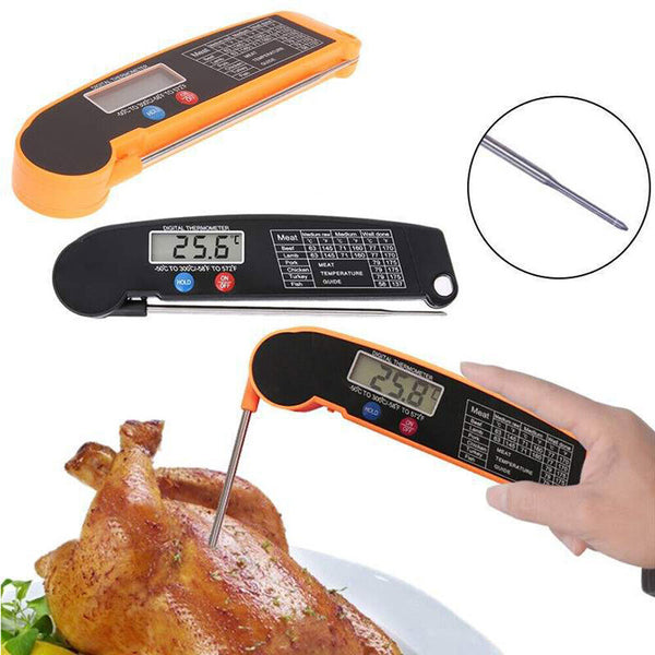 Foldable Digital Thermometer Probe Temperature Kitchen Cooking Food BBQ Meat Jam