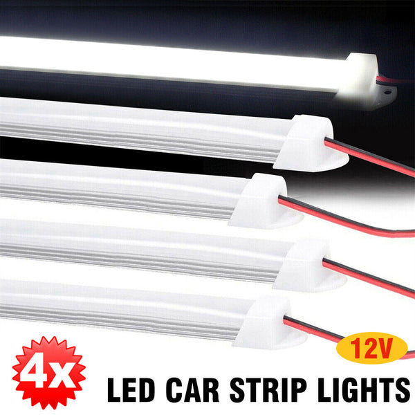 4x LED strip lights Bar Car 12V caravan boat fishing camping light Interior lamp