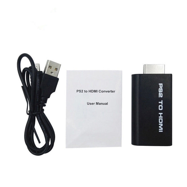 New PS2 to HDMI Video Converter Composite AV to HDMI PlayStation 2 HD Adapter