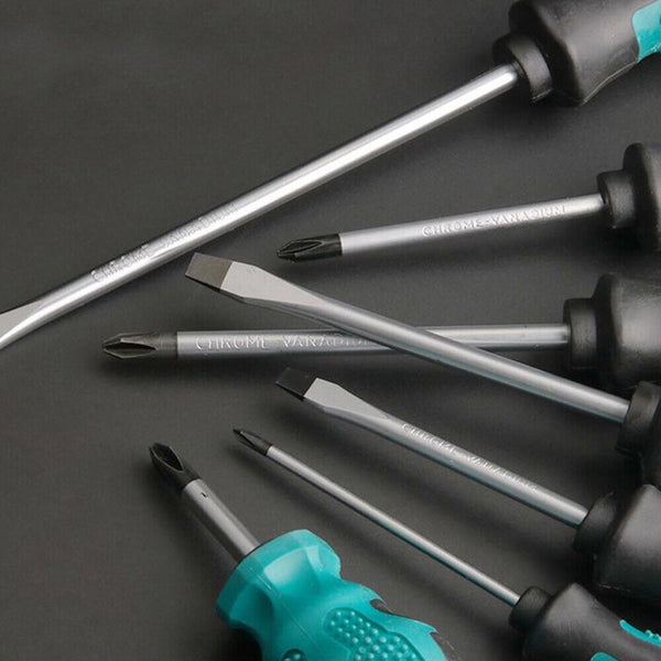 9 Piece with storage bag CRV magnetic tips Phillips Flat blade Screwdriver Set