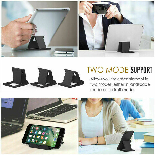 Universal Desk Stand Mobile Phone Tablet Holder Adjustable Foldable Portable