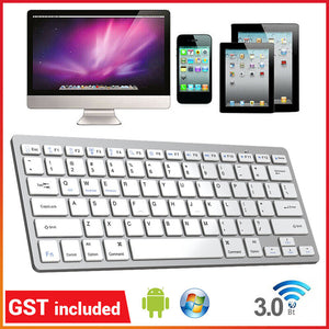 Ultra Slim Bluetooth Wireless Keyboard For Apple iPad iPhone Android Mac Windows