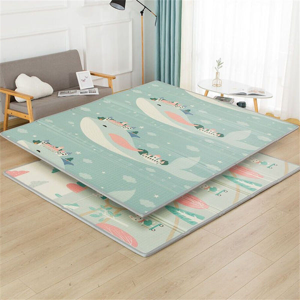 Baby Play Mat Crawling Folding Kids Pad Waterproof XPE Foam Rug Carpet 200x180cm