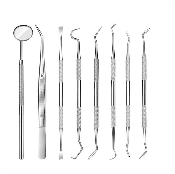 Teeth Hygiene Picks Mirror Scaler Tartar Calculus Plaque Remover Dental Tool Kit