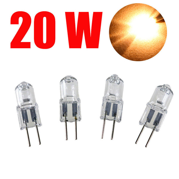 Up to 20pcs G4 CLEAR HALOGEN LIGHT 20W BULBS 12V WHITE GLOBE LAMP BASE BULB