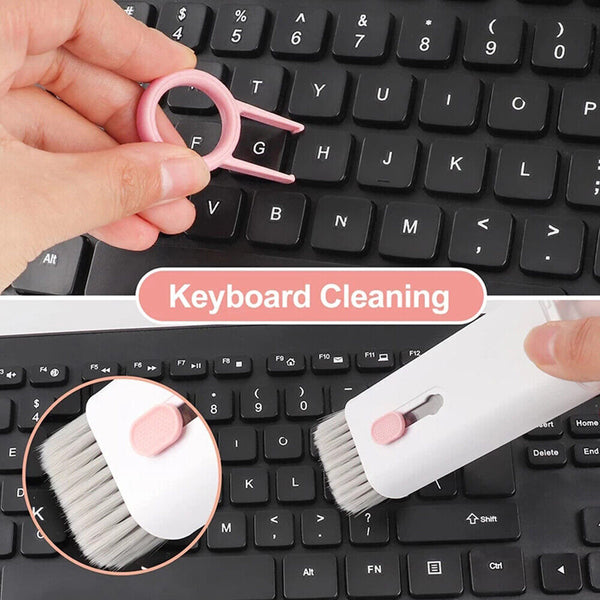 7 IN 1 Keyboard Cleaning Kit Laptop PC Earphone Cleaner Brush Remover Key Puller