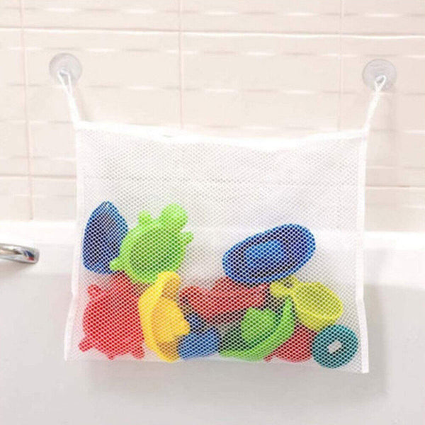 1/2x Toy Bath Storage Bathroom Suction Bathtub Stuff Net Mesh Doll Baby Toys Bag