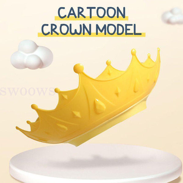 Adjustable Kids Baby Shower Cap Children Bath Wash Hair Eye Care Crown Shape Hat