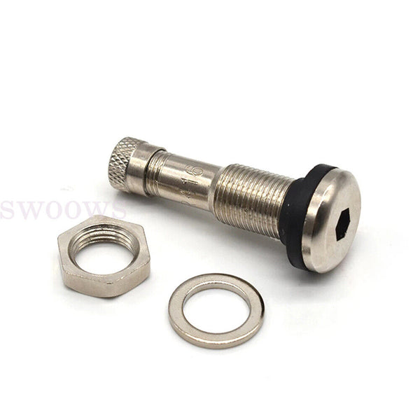 TR416 Chrome Metal TubelessBolt In Valve Stems Tires Tubeless Tyre Valves X4