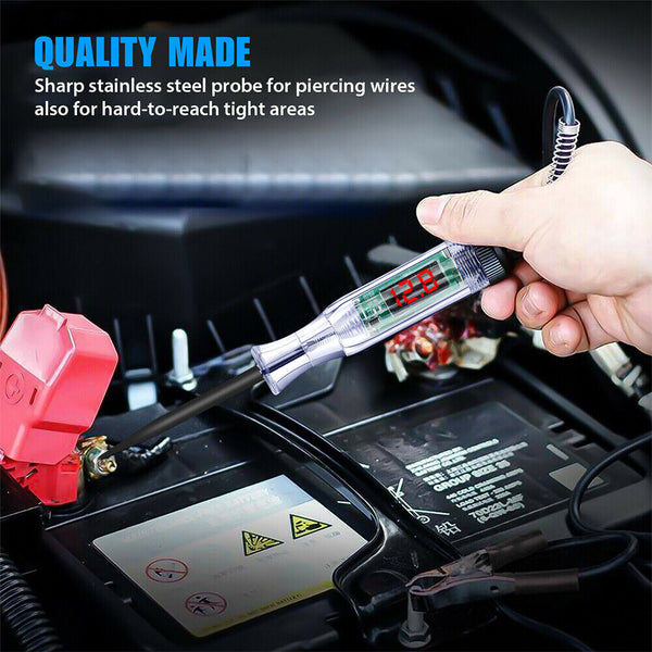6-24V Digital Electric Circuit LCD Tester Test Light Car Truck Voltage Probe Pen