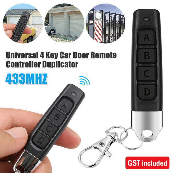 Universal 4 Key Car Door Duplicator Remote Controller Electric Gate Key Fob AU