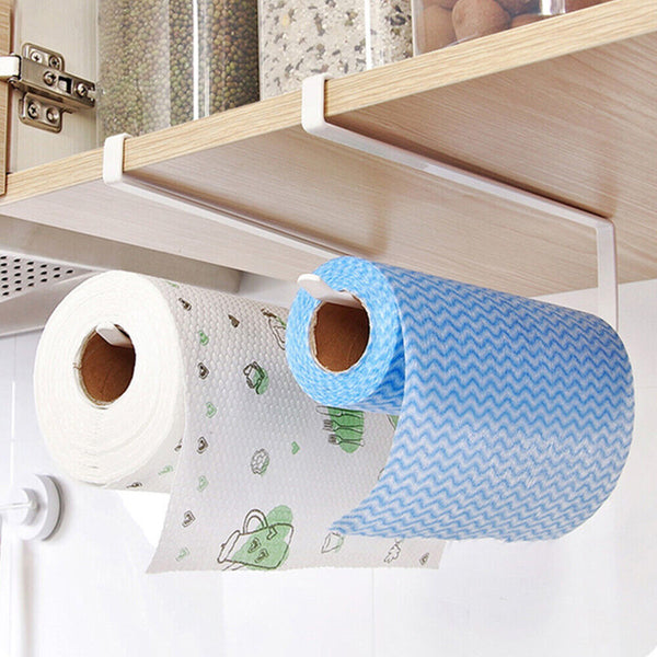 Paper Towel Holder Hanger Rack Kitchen Shelf Organizer Under Cabinet Roll Cup AU