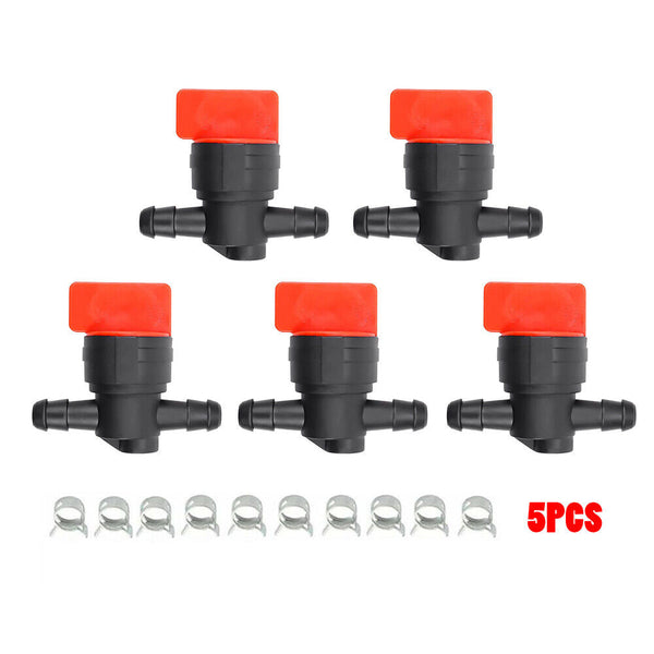 5Pcs Inline Fuel Tap Valve Ride On Mowers Lawn Mowers For Briggs Honda Kawasaki