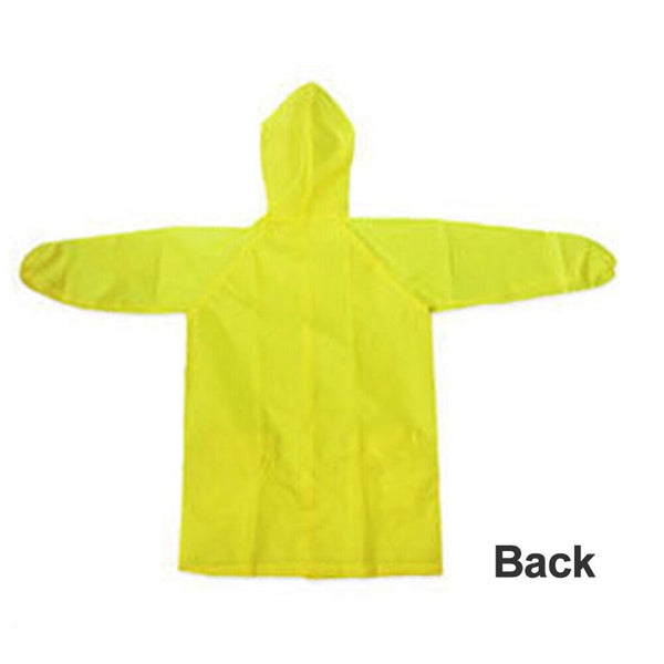 Toddler Girls Boys Baby Cartoon Raincoat Rain Hooded Poncho Coat Kids Outwear AU