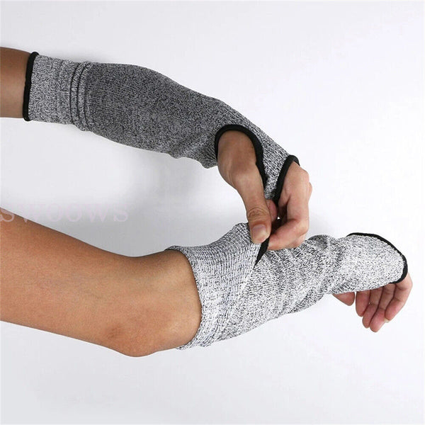 1 Pair Safety Protective Arm Sleeve Garden Cut Resistant Guard Armband Gloves