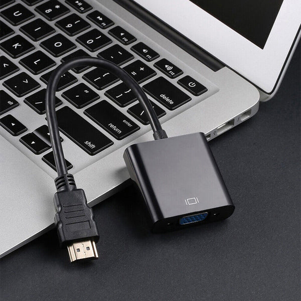 1080P HDMI Male to VGA Female Video Cable Cord Converter Adapter For Monitor PC