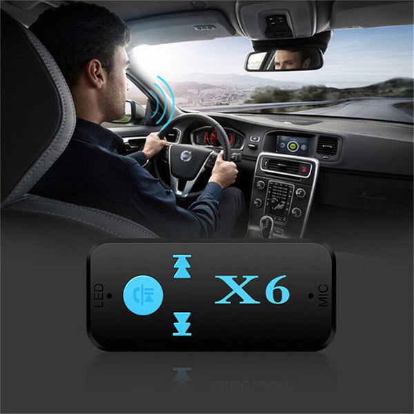 Wireless Bluetooth 3.5mm AUX Transmitter Audio Music Receiver Home Car Adapter