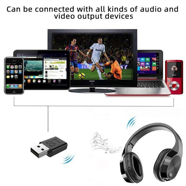 Wireless TV Headphones with Bluetooth Transmitter for Watching TV & Computer