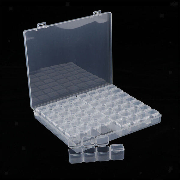 56Grids Storage Box Plastic Jewelry Organizer Case Container Bead Craft Portable