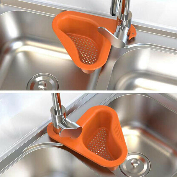 Multifunctional Corner Sink Kitchen Storage Rack Drain Basket Holder Strainer