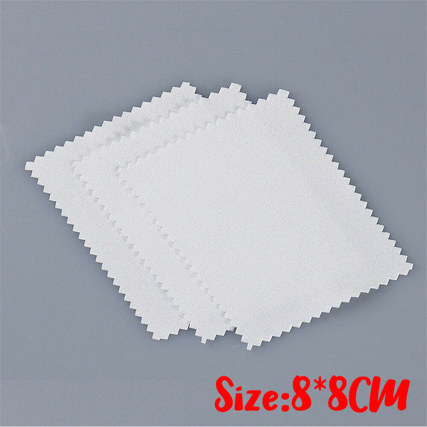 Silver Polishing Cloths Jewellery Cleaning Cloth Clean Polish Coin Ring 8*8cm