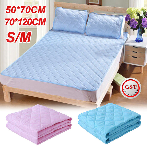 Nappy Urine Mat Diaper Waterproof Bedding Cover Change Kids Baby Infant Soft Pad