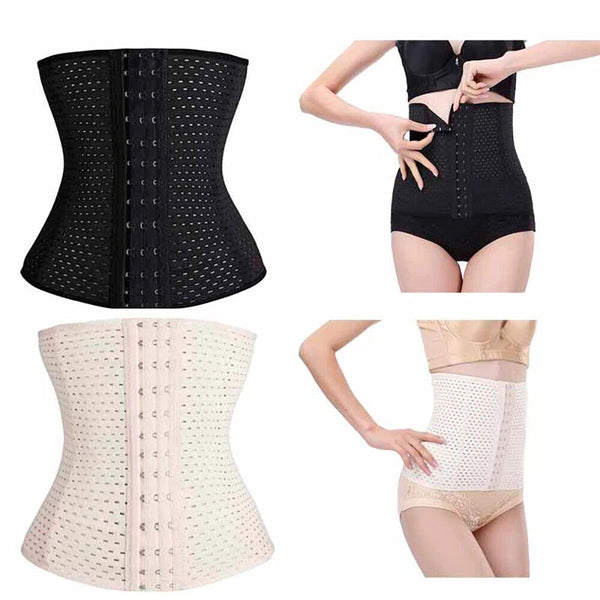 Women Underbust Corset Waist Trainer Body Control Cincher Girdle Slimming Shaper