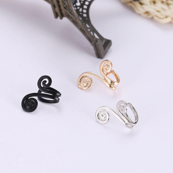 1 Pair Non Piercing Acupressure Slimming Earrings Cuff Clip Weight Loss