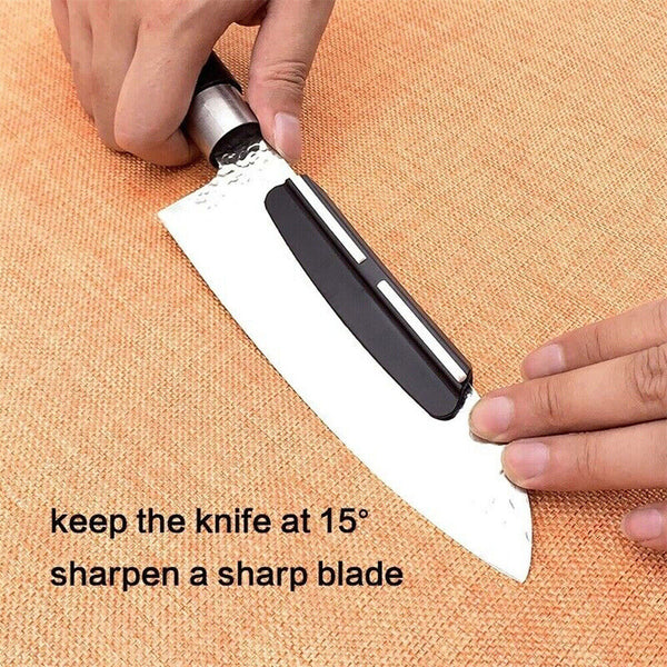 Kitchen Knife Sharpener Ceramic Angle Guide Holder Clip For Whetstone Sharpener