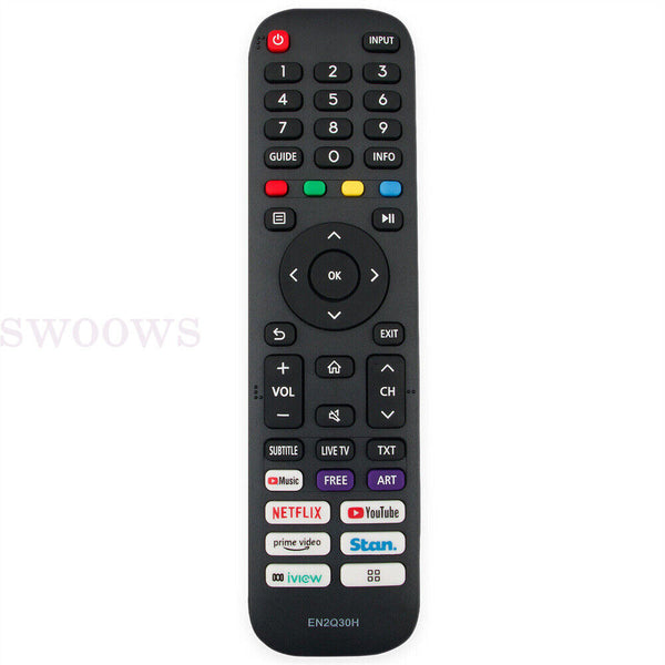 TV Remote Control for HISENSE VIDAA EN2Q30H 32A4G 40A4G 43A4G