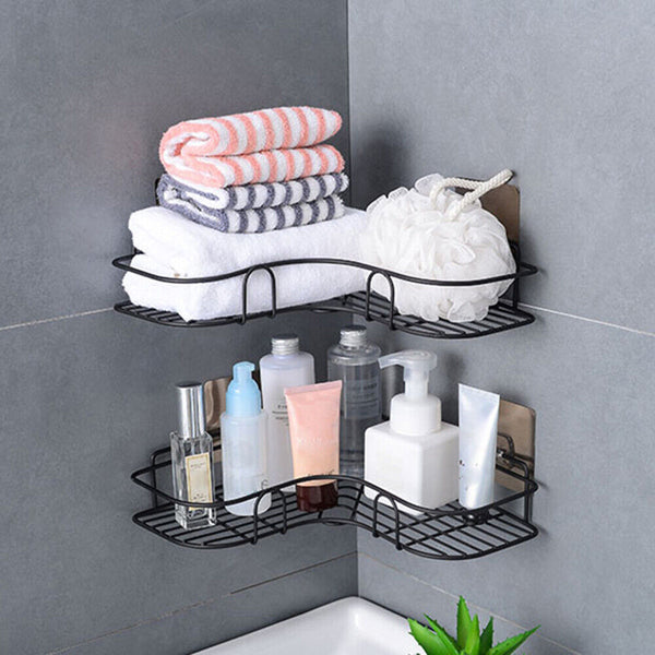 Stainless Steel Shower Caddy Corner Storage Shelf Holder Rack Organiser Bathroom