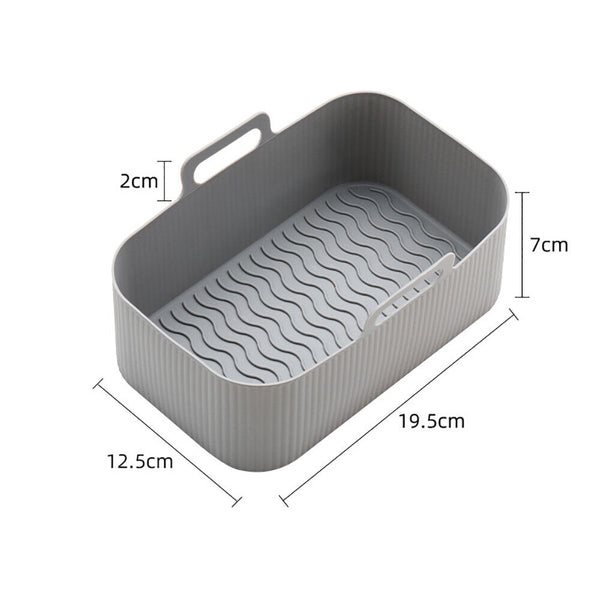 Liner Non-Stick Reusable Baking Tray For Air Fryer Silicone Basket AU