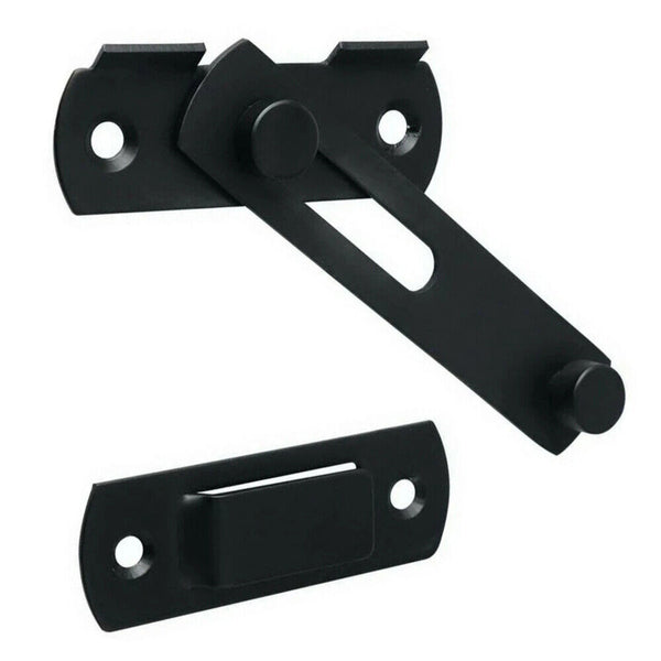 Stainless Steel Gate Latches Flip Latch Bolt Latch Lock for Safety Door Black AU