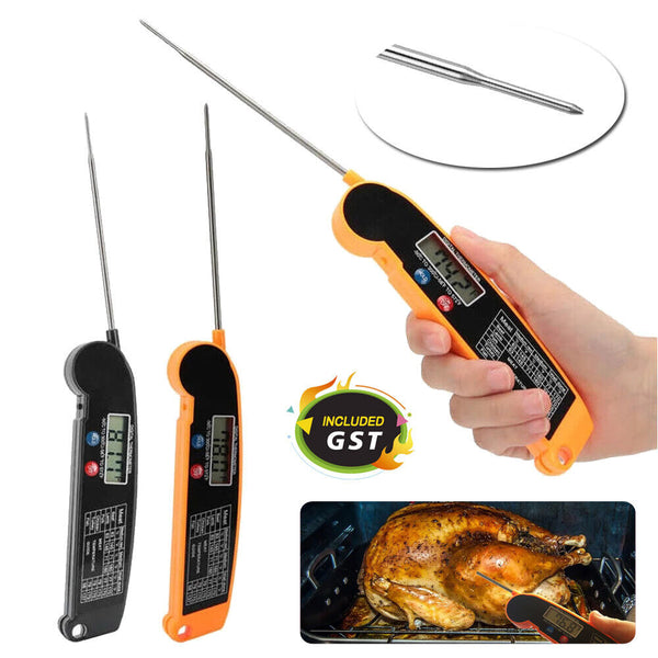 Foldable Digital Thermometer Probe Temperature Kitchen Cooking Food BBQ Meat Jam