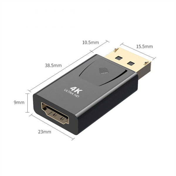 4K Displayport DP Display Port to HDMI Male Female Adapter Converter Connector