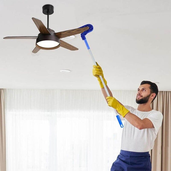 Duster Cleaning Brush Flexible Bendable Handle Soft Dust Cleaner Ceiling Fan NEW