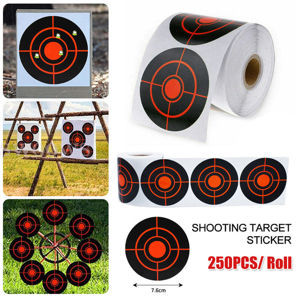 250X/Roll Shooting Target Self Adhesive Target Sticker Targets Splatter Reactive