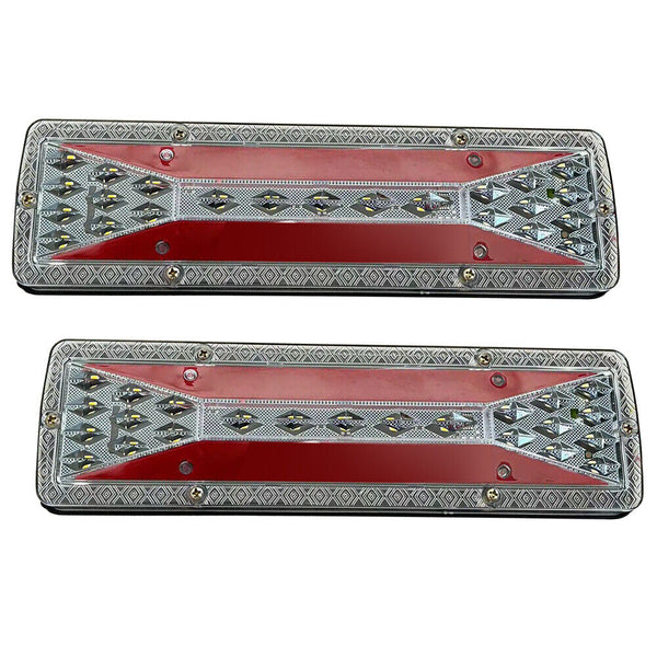 X2 LED Trailer Lights Tail Lamp Stop Brake Dynamic Indicator 12V Taillight Lamp