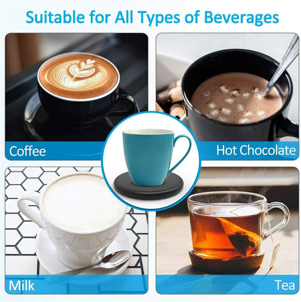 Smart USB Coffee Mug Warmer Tea Milk Cup Heater Pad Heating Plate Office Home AU