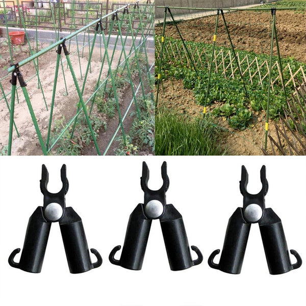 10pcs 11/16/20mm Garden Plant Support Bracket Connector Plant Climbing Pole