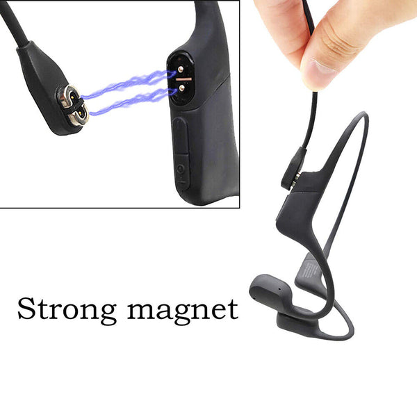 1/2USB Magnetic Headset Charger Charging Base Cable Cord ForAftershokzShokzAS800