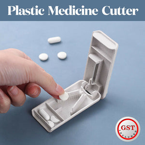 Pill Cutter Box Medicine Box Tablet Pill Splitter Grinder Crusher Storage Case