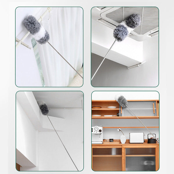 Microfibre Duster With Telescopic Stainless Steel Pole Home Car Duster Magic