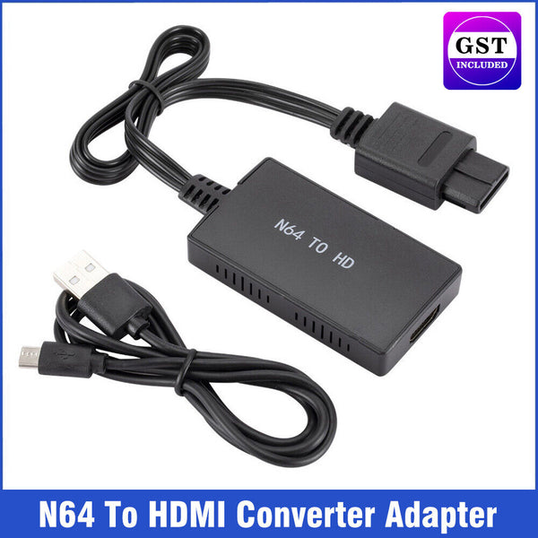 N64 To HDMI Converter Adapter HD Cable for Nintendo 64 Gamecube Super NES SNES